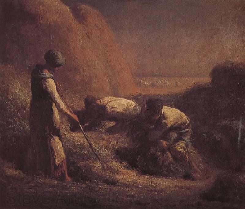 Jean Francois Millet Pick up wheat France oil painting art